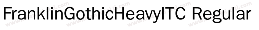 FranklinGothicHeavyITC Regular字体转换